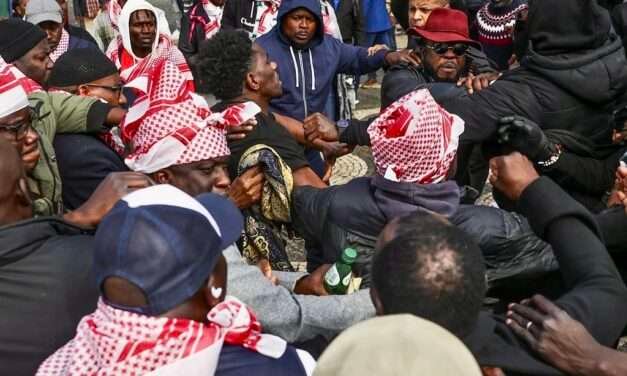 Manifestantes a favor e contra a Presidência da Guiné-Bissau confrontam-se em Lisboa