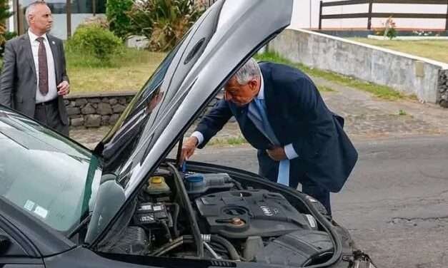 Carro de Marcelo Rebelo de Sousa avaria nos Açores e é substituído