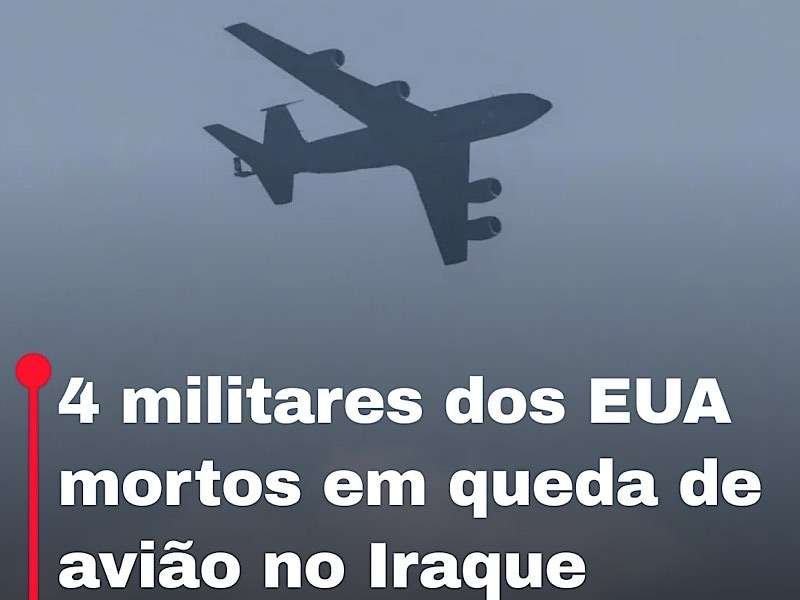 Quatro militares dos EUA mortos em queda de avião no Iraque