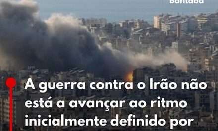 A guerra contra o Irão não está a avançar ao ritmo inicialmente definido por Israel no início da agressão militar, segundo fontes militares israelitas.