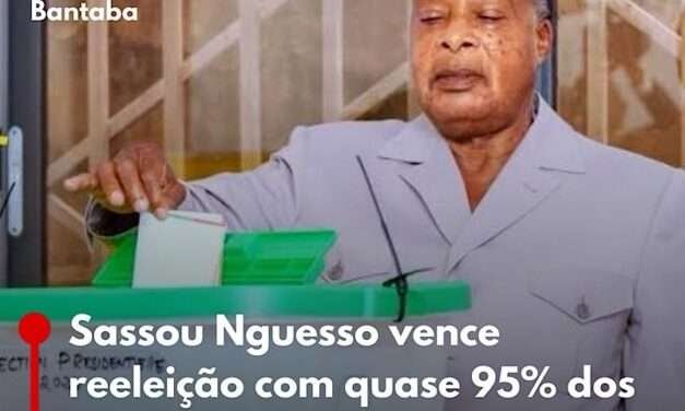 Sassou Nguesso vence reeleição com quase 95% dos votos na República do Congo