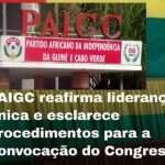 PAIGC reafirma liderança única e esclarece procedimentos para a convocação do Congresso