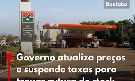 Governo atualiza preços e suspende taxas para travar rutura de stock