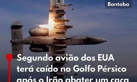 Segundo avião dos EUA terá caído no Golfo Pérsico — após o Irão abater um caça