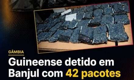 Cidadão guineense detido no aeroporto de Banjul com 42 pacotes de droga (Skunk).