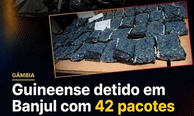 Cidadão guineense detido no aeroporto de Banjul com 42 pacotes de droga (Skunk).